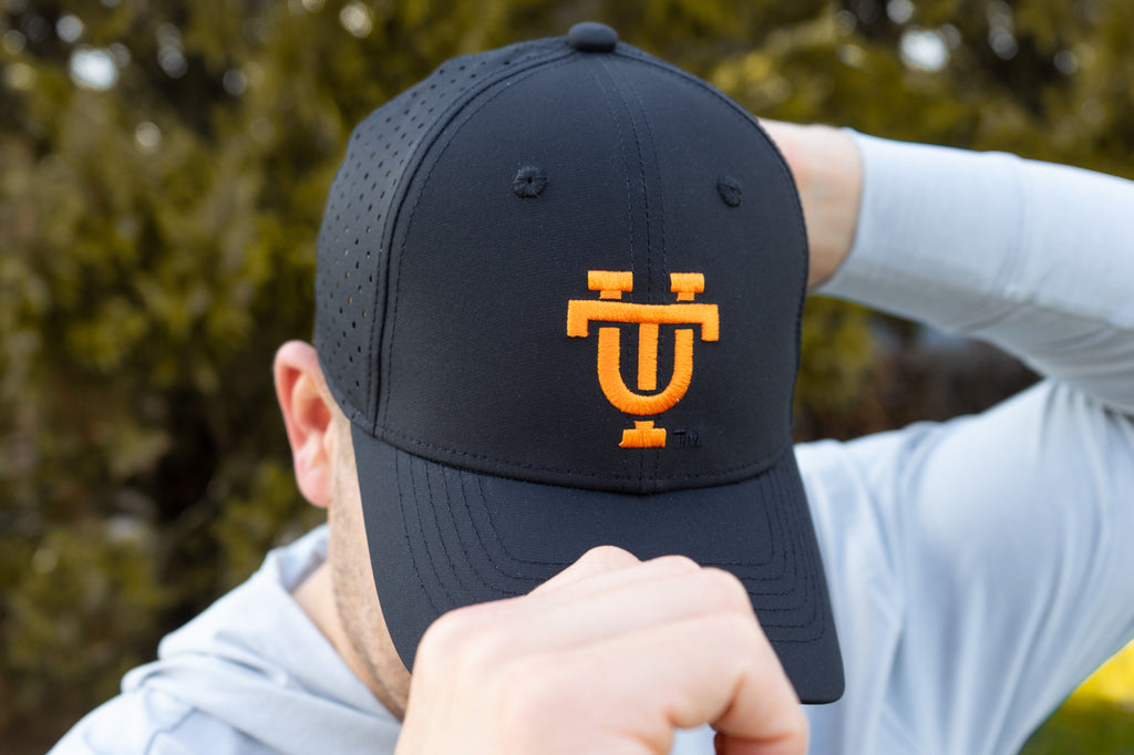University of Tennessee Performance Hats by Volunteer Traditions Interlocking UT - Black