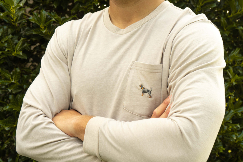 Sale Bluetick Embroidered Long Sleeve Tees - Size S - FINAL SALE