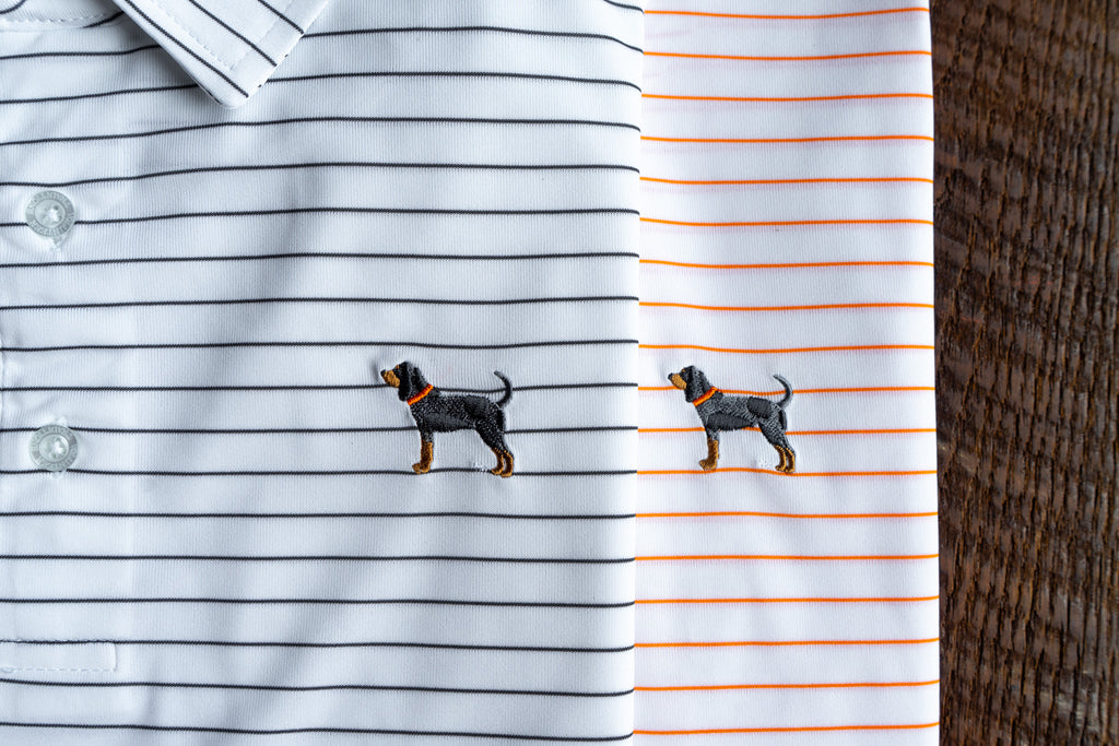 Bluetick Wide Stripe Polos