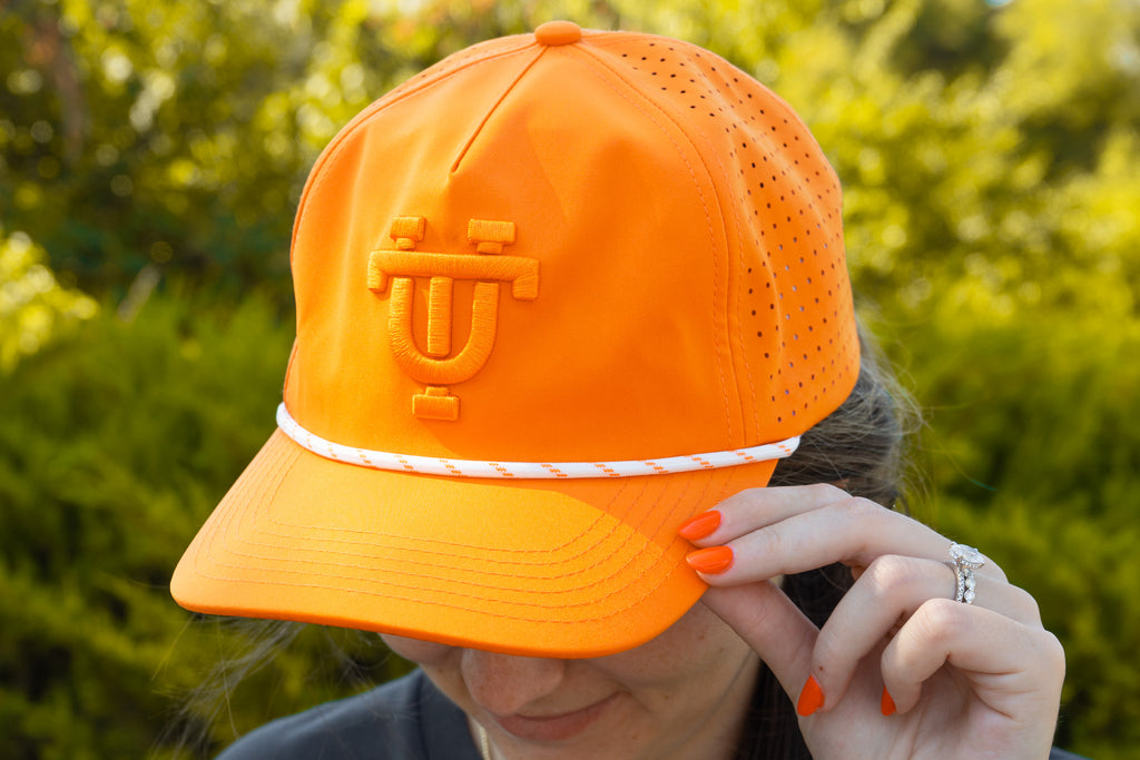 Orange Out Interlocking UT Signature Hats