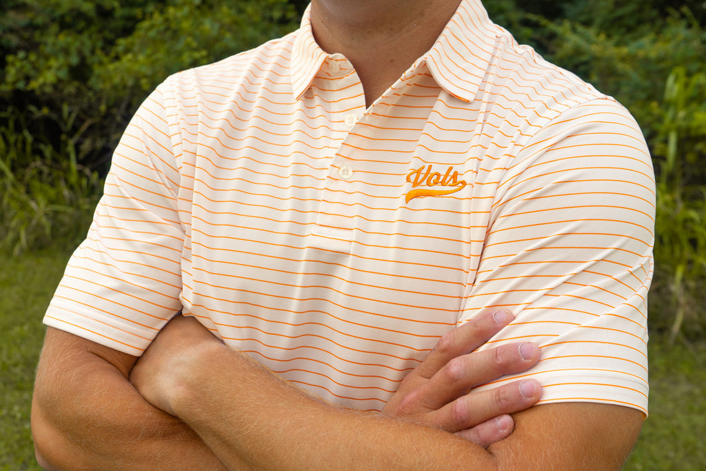 Script Vols Wide Stripe Polos