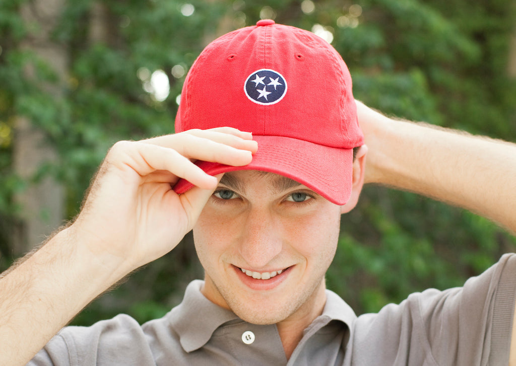 Tennessee Tristar Hats by Volunteer Traditions White w/ Orange Tristar